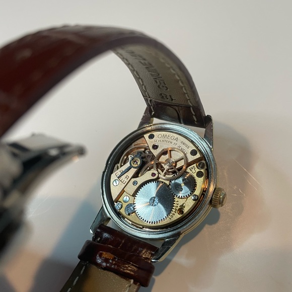 Rare Vintage 1950s Omega Seamaster Swiss Movement Watch Wind Up 18K Gold - Picture 6 of 8